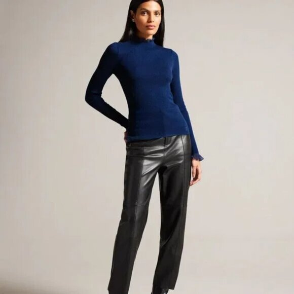 Ted Baker | Dvana ribbed turtleneck with frilled detail - Picture 14 of 14